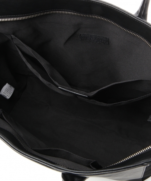 RAGEBLUE（レイジブルー）の「＜2WAY仕様＞フェイクレザーコンビトートBAG/735555（トートバッグ・メンズ・ブラック/ダークブラウン・FREE）」の7枚目の写真