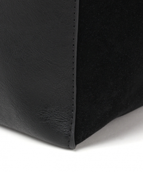 RAGEBLUE（レイジブルー）の「＜2WAY仕様＞フェイクレザーコンビトートBAG/735555（トートバッグ・メンズ・ブラック/ダークブラウン・FREE）」の9枚目の写真