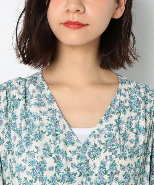 Another Edition（アナザーエディション）の「フラワープリントワンピ－ス（ワンピース・レディース・オフホワイト/ネイビー・FREE）」の7枚目の写真