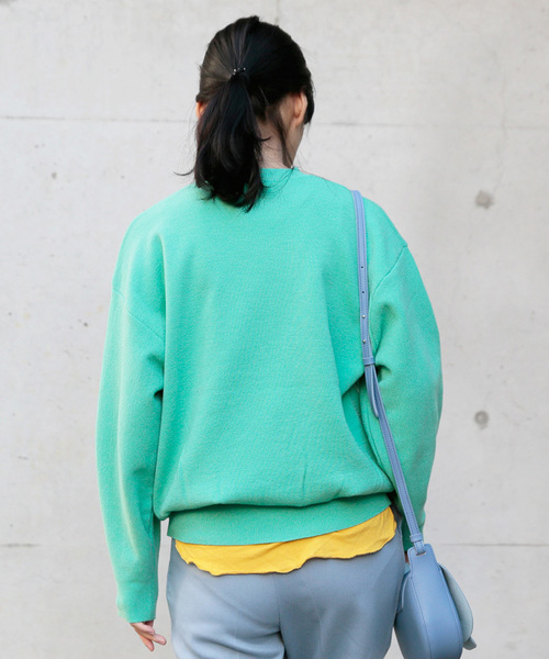 Ameri（アメリ）の「COLOR OVER KNIT（ニット/セーター・レディース・グリーン/ピンク/オレンジ・FREE）」の11枚目の写真