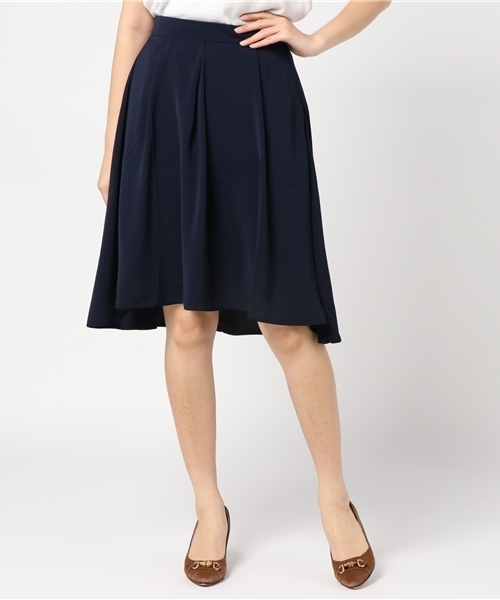 Honeys（ハニーズ）の「アシンメトリーフレアスカート（スカート・レディース・ピンク/グレー/ブラック/キャメル/ネイビー・M/L）」の4枚目の写真