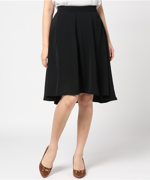 Honeys（ハニーズ）の「アシンメトリーフレアスカート（スカート・レディース・ピンク/グレー/ブラック/キャメル/ネイビー・M/L）」の2枚目の写真