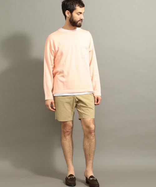 Gramicci（グラミチ）の「【別注】 ＜GRAMICCI （グラミチ）＞ SEERSUCKER SHORTS/パンツ ◆（その他パンツ・メンズ・ネイビー/オリーブ/ベージュ・SMALL/LARGE/MEDIUM）」の7枚目の写真