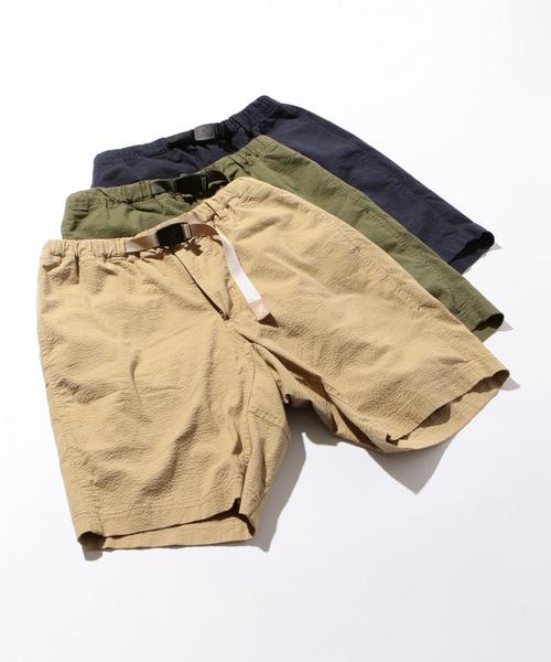 Gramicci（グラミチ）の「【別注】 ＜GRAMICCI （グラミチ）＞ SEERSUCKER SHORTS/パンツ ◆（その他パンツ・メンズ・ネイビー/オリーブ/ベージュ・SMALL/LARGE/MEDIUM）」の4枚目の写真