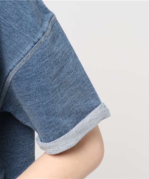 VENCEEXCHANGE（ヴァンスエクスチェンジ）の「デニムクルーネックプルオーバー                    　　　（Tシャツ/カットソー・レディース・ブルー・MEDIUM）」の6枚目の写真