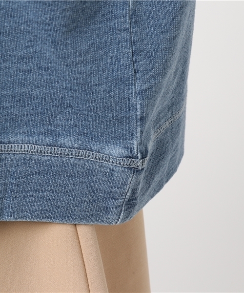 VENCEEXCHANGE（ヴァンスエクスチェンジ）の「デニムクルーネックプルオーバー                    　　　（Tシャツ/カットソー・レディース・ブルー・MEDIUM）」の7枚目の写真