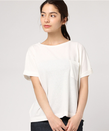 PrimaryNavyLabel:コットンリネンポケットTee