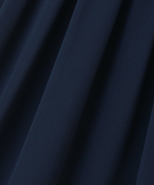 MARLENE JOBERT（マルレーヌ　ジョベル）の「ウエストビジュ ロング丈ドレープドレスワンピース（ドレス・レディース・ミント/ネイビー/ブラック/スモークピンク・L/M/LL）」の8枚目の写真