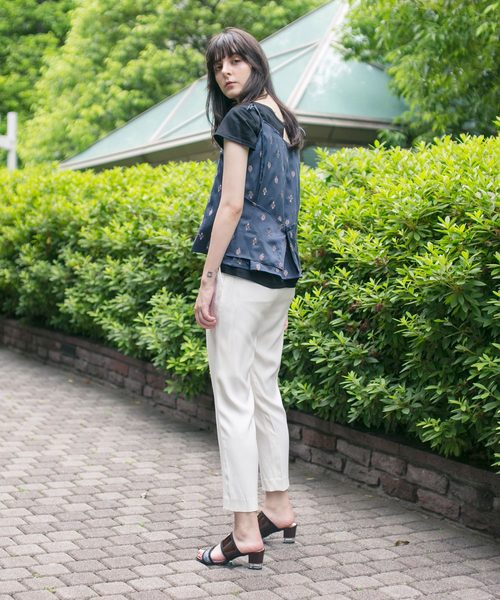 STUDIOUS（ステュディオス）の「【STUDIOUS】小紋モチーフキャミソール（キャミソール・レディース・マスタード/ブラック・FREE）」の16枚目の写真