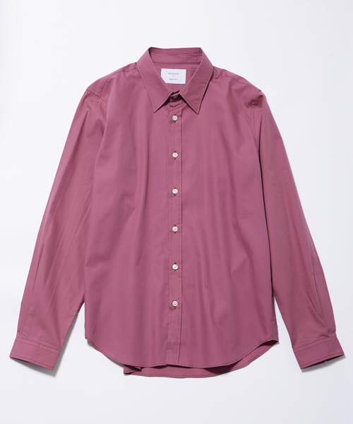 STUDIOUS（ステュディオス）の「カラーブロードシャツ（シャツ/ブラウス・メンズ・ブルー/ホワイト/ピンク/ベージュ/ネイビー・3/1/2）」の5枚目の写真