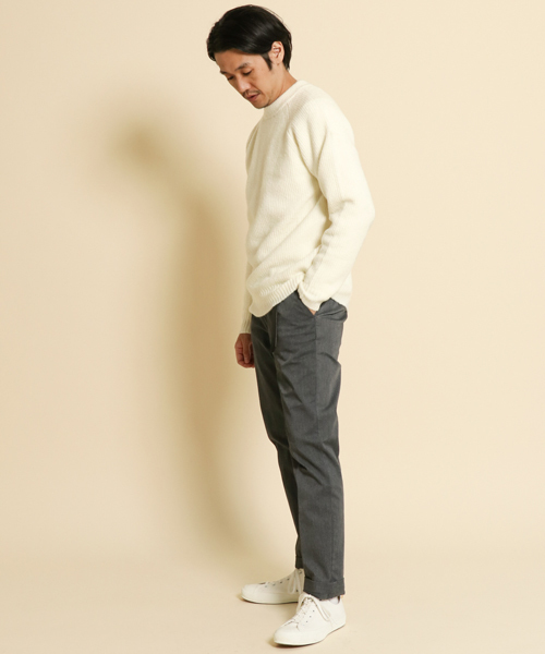 URBAN RESEARCH DOORS(アーバンリサーチドアーズ)の「FORK&SPOON HANAクルーネックニット(ニット/セーター・メンズ・グレー/ネイビー/ロイヤルブルー/グリーン/レッド/オフホワイト・4/5)」の8枚目の写真