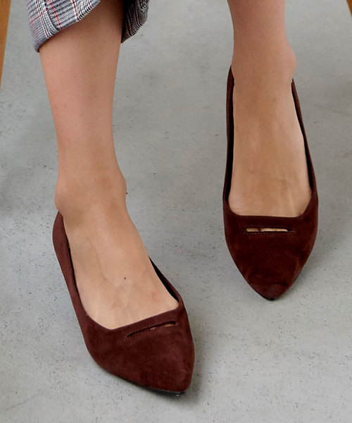 KOBE LETTUCE（コウベレタス）の「コインフラットパンプス（パンプス・レディース・ベージュ/ブラウン/ブラック/マスタード/レオパード/その他/パープル/その他1/シルバー・L/LL/M/S）」の3枚目の写真