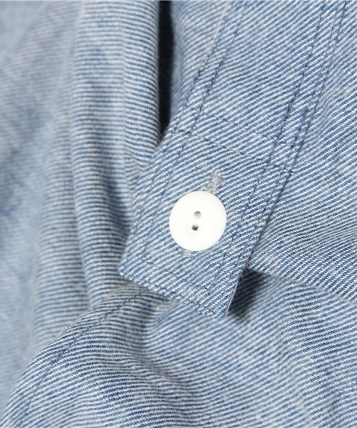 BEAMS BOY（ビームスボーイ）の「BEAMS BOY / インディゴ起毛 超チビレギュラー（シャツ/ブラウス・レディース・サックスブルー/ブルー/ネイビー・ONE SIZE）」の11枚目の写真