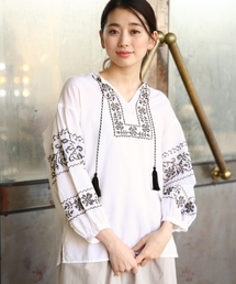 LEPSIM | タッセルツキシシュウブラウス7S　779678(シャツ/ブラウス)