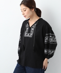 LEPSIM | タッセルツキシシュウブラウス7S　779678(シャツ/ブラウス)