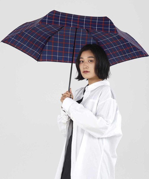 Wpc.（ダブリュピーシー）の「「濡らさない傘」アンヌレラ unnurella mini（折りたたみ傘・レディース・オフホワイト/ドット/ストライプ/ピンク/ネイビー/ホワイト×ブルー/レッド/ブルー/チェック/ブルー系その他/グリーン・FREE）」の13枚目の写真