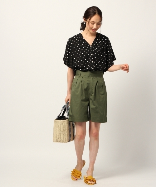 GLOBAL WORK(グローバルワーク)の「DRYグルカショーツ【吸水速乾】/786352(その他パンツ・レディース・ダークブルー/ベージュ/ダークグリーン・MEDIUM/LARGE)」の5枚目の写真