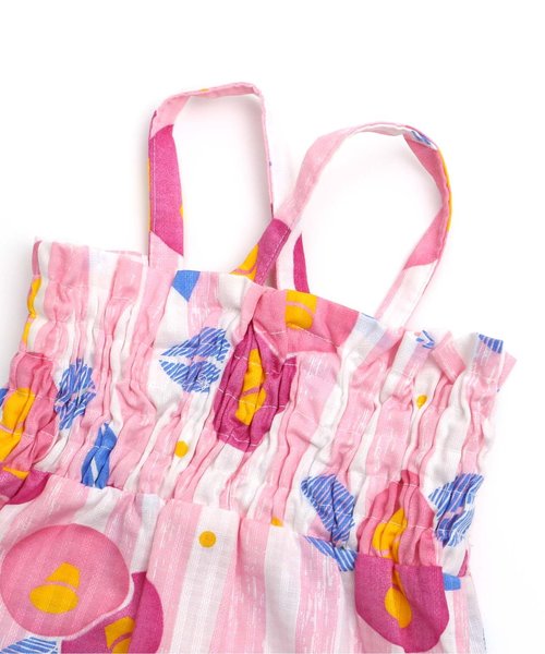 apres les cours（アプレレクール）の「つばき柄浴衣セット（浴衣・キッズ・レッド/ピンク・120/100/110/130/140）」の13枚目の写真