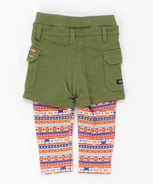 ANPANMAN KIDS COLLECTION(アンパンマンキッズコレクション)の「【アンパンマン】アウトドア柄レイヤードパンツ(その他パンツ)」|カーキ