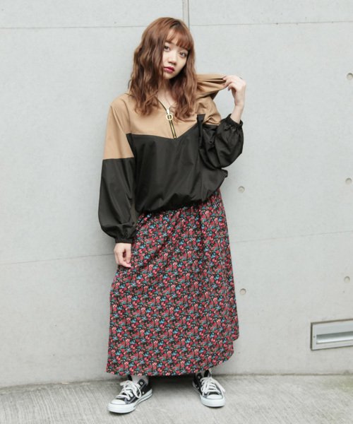 apres jour（アプレジュール）の「ヴィンテージフラワーフレアスカート【ZOZOTOWN限定アイテム】（スカート・レディース・レッド系その他/ダークブラウン・フリー）」の22枚目の写真