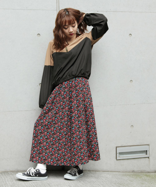 apres jour（アプレジュール）の「ヴィンテージフラワーフレアスカート【ZOZOTOWN限定アイテム】（スカート・レディース・レッド系その他/ダークブラウン・フリー）」の20枚目の写真