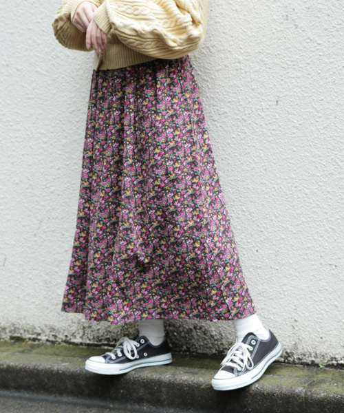 apres jour（アプレジュール）の「ヴィンテージフラワーフレアスカート【ZOZOTOWN限定アイテム】（スカート・レディース・レッド系その他/ダークブラウン・フリー）」の19枚目の写真