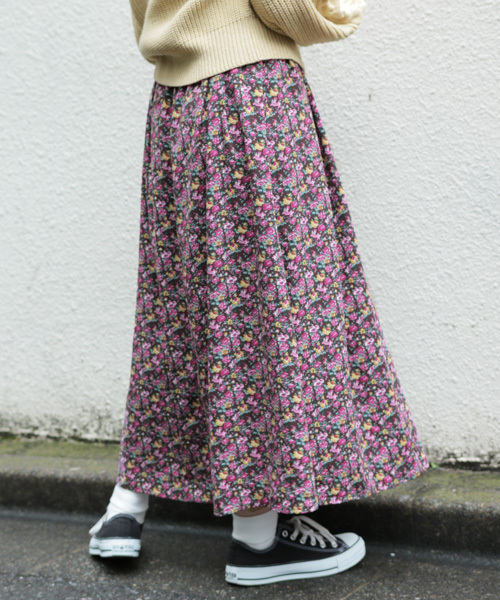 apres jour（アプレジュール）の「ヴィンテージフラワーフレアスカート【ZOZOTOWN限定アイテム】（スカート・レディース・レッド系その他/ダークブラウン・フリー）」の18枚目の写真