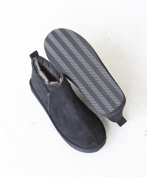 coen（コーエン）の「【昨年大人気】エコファーショートブーツ（ブーツ・レディース・グレー/ブラック/ダークブラウン・MEDIUM/SMALL/LARGE）」の9枚目の写真