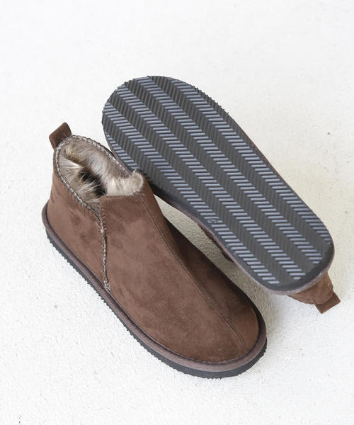 coen（コーエン）の「【昨年大人気】エコファーショートブーツ（ブーツ・レディース・グレー/ブラック/ダークブラウン・MEDIUM/SMALL/LARGE）」の11枚目の写真