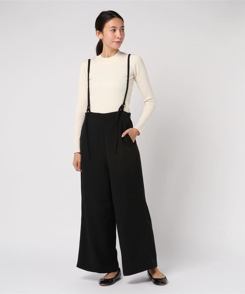 YECCA VECCA（イェッカヴェッカ）の「・サス付きワイドパンツ（その他パンツ・レディース・ブラック・FREE）」の5枚目の写真