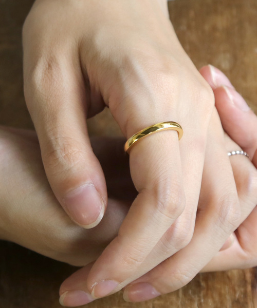 YArKA（ヤーカ）の「【YArKA/ヤーカ】stainless series simple2mm ring/ステンレスシンプル2ミリリング（リング・レディース・ブラック/シルバー/ゴールド・#13/#17/#9/#11/#15/#7/#5/#19/#21）」の3枚目の写真