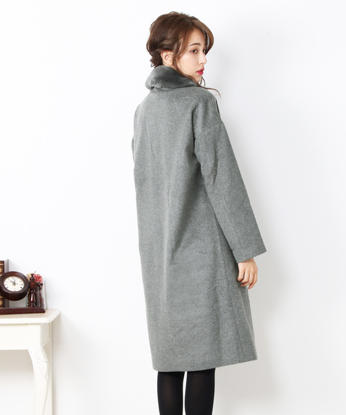 バーバリーカシミヤ100%ロングコート burberry/バーバリー通販 | ロング カシミアブレンド