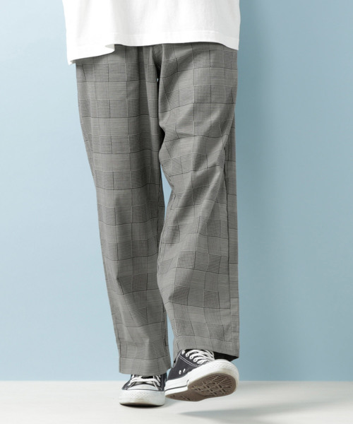 MONO-MART（モノマート）の「綿麻ストレッチタックワイドパンツ（その他パンツ・メンズ・ブラック/ベージュ/ネイビー/ライトオリーブ/グレー系その他/ベージュ系その他・S/M/L）」の3枚目の写真