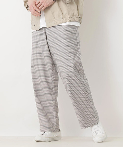 MONO-MART（モノマート）の「綿麻ストレッチタックワイドパンツ（その他パンツ・メンズ・ブラック/ベージュ/ネイビー/ライトオリーブ/グレー系その他/ベージュ系その他・S/M/L）」の5枚目の写真