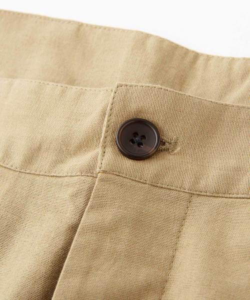 MONO-MART（モノマート）の「綿麻ストレッチタックワイドパンツ（その他パンツ・メンズ・ブラック/ベージュ/ネイビー/ライトオリーブ/グレー系その他/ベージュ系その他・S/M/L）」の10枚目の写真