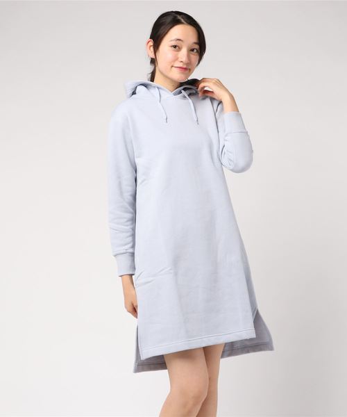 Petit Honfleur（プチオンフルール）の「裏起毛フードワンピース（ワンピース・レディース・グレー/チャコールグレー/サックスブルー・M size/L size）」の9枚目の写真