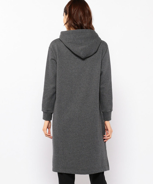 Petit Honfleur（プチオンフルール）の「裏起毛フードワンピース（ワンピース・レディース・グレー/チャコールグレー/サックスブルー・M size/L size）」の14枚目の写真