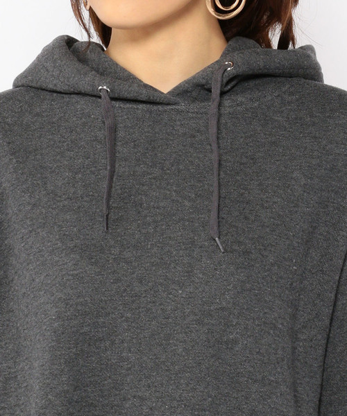 Petit Honfleur（プチオンフルール）の「裏起毛フードワンピース（ワンピース・レディース・グレー/チャコールグレー/サックスブルー・M size/L size）」の11枚目の写真
