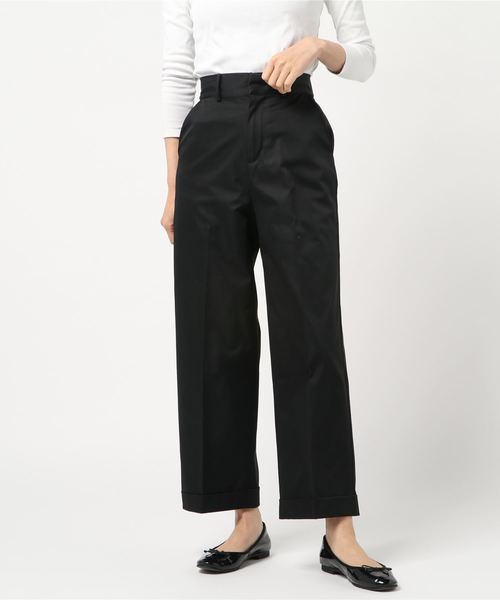 NANO universe(ナノユニバース)の「センタープレスパンツ(その他パンツ・レディース・ブラック/ベージュ/ベージュ系その他4・38/36)」の2枚目の写真