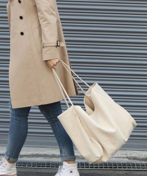 VitaFelice（ヴィータフェリーチェ）の「大容量リバーシブルキャンバストートバック（トートバッグ・レディース・グリーン/アイボリー/ブラック/ネイビー/チャコールグレー/ブラック系その他/ブルー系その他/グレー・FREE）」の11枚目の写真