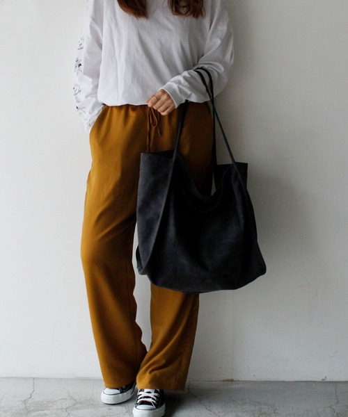 VitaFelice（ヴィータフェリーチェ）の「大容量リバーシブルキャンバストートバック（トートバッグ・レディース・グリーン/アイボリー/ブラック/ネイビー/チャコールグレー/ブラック系その他/ブルー系その他/グレー・FREE）」の20枚目の写真