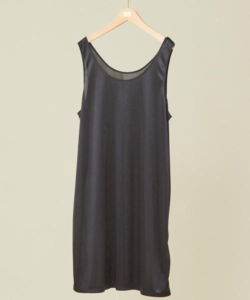 BEAUTY&YOUTH UNITED ARROWS（ビューティーアンドユースユナイテッドアローズ）の「BY∴ シフォンレイヤードTEEワンピースо（ワンピース・レディース・ブラック/オリーブ/ダークブラウン・FREE）」の9枚目の写真