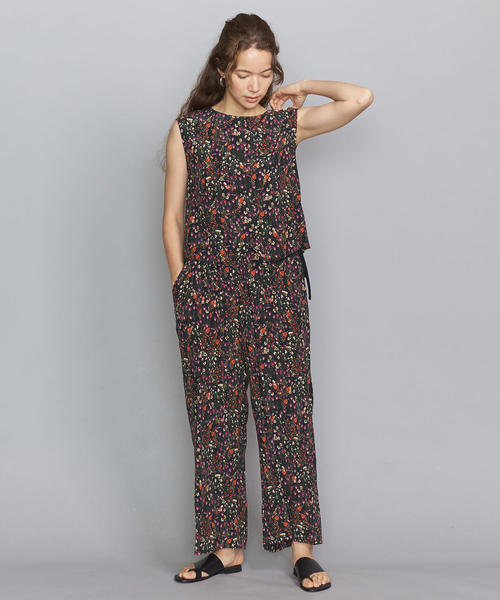 BEAUTY&YOUTH UNITED ARROWS（ビューティーアンドユースユナイテッドアローズ）の「＜BRISEMY＞フラワープリントノースリーブブラウス（シャツ/ブラウス・レディース・ネイビー・38）」の5枚目の写真
