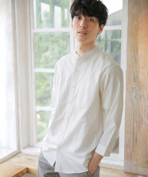 GLOBAL WORK | パナマバンドカラー7分袖【吸水速乾】/827162(シャツ/ブラウス)