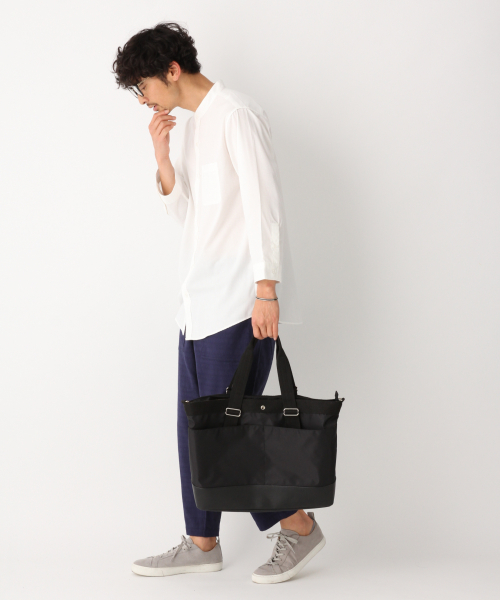 GLOBAL WORK（グローバルワーク）の「パナマバンドカラー7分袖【吸水速乾】/827162（シャツ/ブラウス・メンズ・ホワイト/ベージュ/ネイビー/ライトグリーン/その他1・SMALL/MEDIUM/LARGE/X-LARGE）」の7枚目の写真