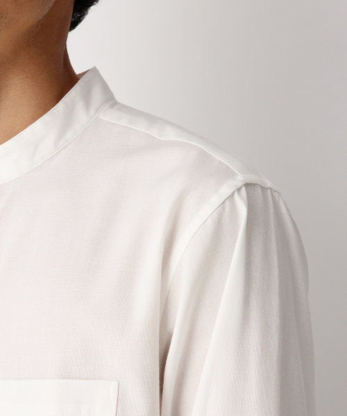 GLOBAL WORK（グローバルワーク）の「パナマバンドカラー7分袖【吸水速乾】/827162（シャツ/ブラウス・メンズ・ホワイト/ベージュ/ネイビー/ライトグリーン/その他1・SMALL/MEDIUM/LARGE/X-LARGE）」の16枚目の写真