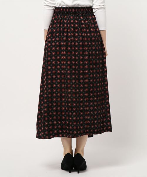GeeRA（ジーラ）の「上品プリントロングスカート（スカート・レディース・ブラック/ブラック系その他/ボルドー/イエロー・X-LARGE/SMALL/MEDIUM/LARGE）」の22枚目の写真