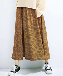 GeeRA | 【19秋新着】上品プリントロングスカート(スカート)