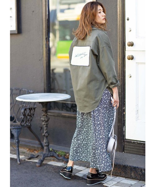 GeeRA（ジーラ）の「上品プリントロングスカート（スカート・レディース・ブラック/ブラック系その他/ボルドー/イエロー・X-LARGE/SMALL/MEDIUM/LARGE）」の15枚目の写真