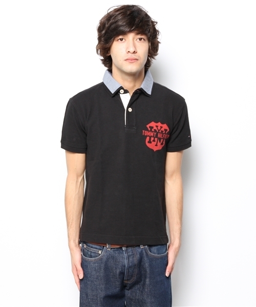 TOMMY HILFIGER（トミーヒルフィガー）の「13SS-MALDEN POLO（ポロシャツ・メンズ・ホワイト/ブラック・XX-LARGE/X-LARGE/LARGE/MEDIUM/SMALL）」の4枚目の写真